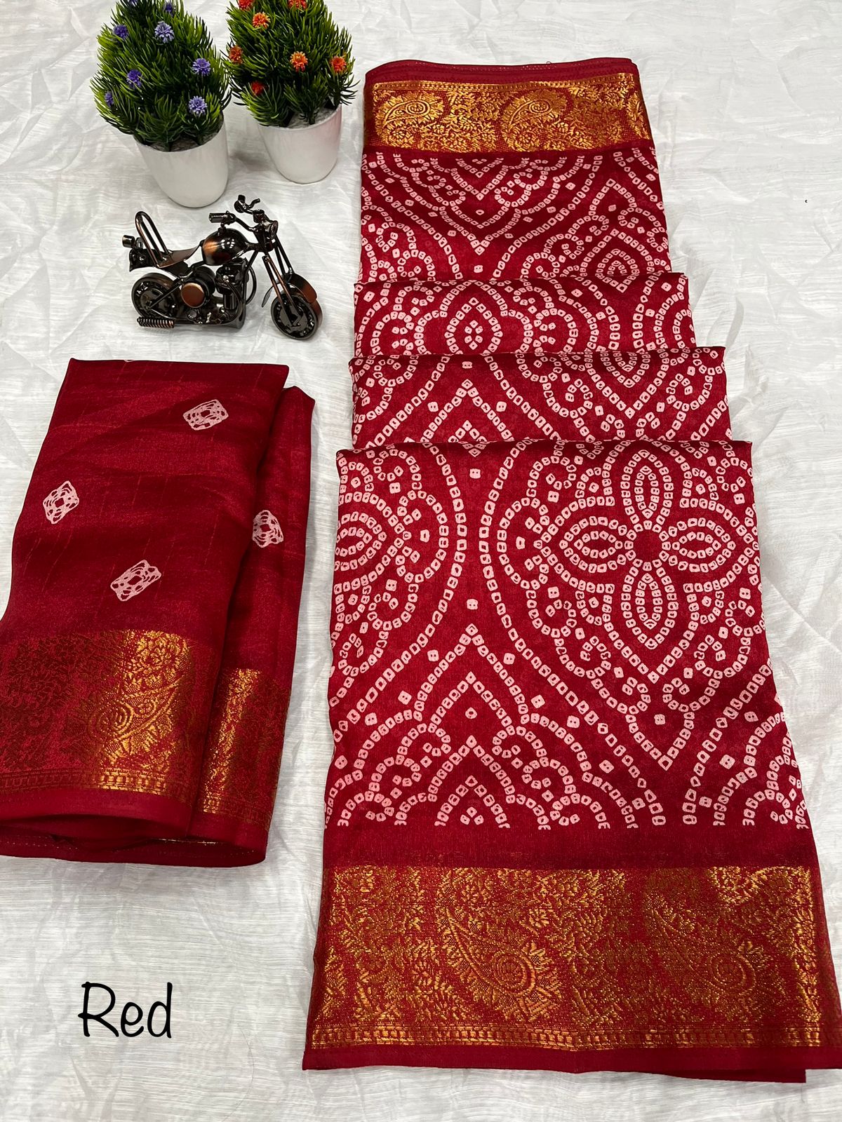 Wow Bandhej Printed Designer Sarees Catalog